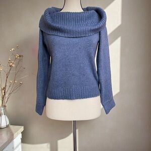 Abercrombie & Fitch Navy Cowl Turtleneck Sweater XS